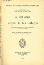 Le mot-theme dans l'exégède de Van Lerberghe