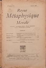 Revue de Métaphysique et de Morale N.1 1940