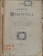 Archivio di statistica anno I fasc. I 1876