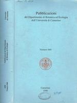 Pubblicazioni del Dipartimento di Botanica ed ecologia dell'Università di Camerino