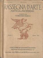 Rassegna d'arte antica e moderna anno 1921 n. 1, 7, 10