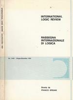 International Logic Review - Rassegna Internazionale di Logica, vol. IX, nn.19-20. giugno-dicembre 1979