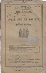 The journal of the Royal Dublin Society N. III anno 1856