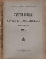 Statistica giudiziaria civile e commerciale per l'anno 1894