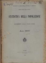 Popolazione movimento dello Stato Civile anno 1900