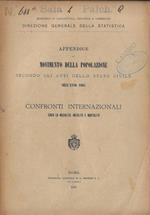 Appendice al movimento della popolazione secondo gli atti dello Stato civile nell'anno 1903