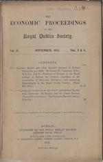 The economic proceedings of the Royal Dublin Society Vol. II N. 3, 4 september 1911