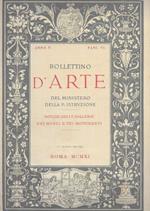 Bollettino d'arte del Ministero della P. Istruzione