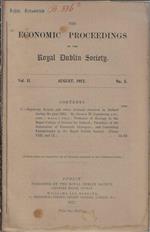 The economic proceedings of the Royal Dublin Society Vol. II N. 5 august 1912