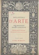 Bollettino d'arte del Ministero della P. Istruzione