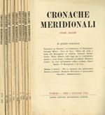Cronache meridionali. Rivista mensile anno I, 1954, fasc.1, 2, 3, 4, 5, 7/8, 9, 10, 11/12