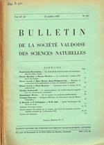 Bulletin de la société Vaudoise des sciences naturelles vol.67 fasc.1, 2, juillet octobre 1958