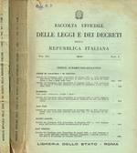 Raccolta ufficiale delle Leggi e dei Decreti della Repubblica Italiana. Vol.XII, 1961, fasc.1, 2