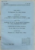 Développement d'un étalon atomique - Etalons et comparaisons de fréquences et d'intervalles de temps à l' I. E. N. de 1957 à 1960 - Equilibrage du pont de Maxwell dans la comparaison entre étalons d'inductance et de capacité - On the Origin of the Wo