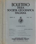 Bollettino della Società Geografica Italiana serie IX, vol. n. 1 - 3 - 4 - 6 - 7 - 9, 1966