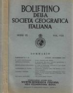 Bollettino della Società Geografica Italiana, serie IX, vol. VIII, n. 7 - 9 - 10 - 12, 1967