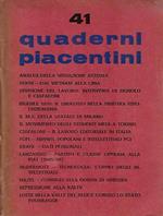 Quaderni Piacentini, anno IX, n. 41, luglio 1970