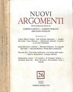 Nuovi Argomenti, nuova serie n. 26 marzo aprile, n. 28 - luglio - agosto, n. 1972