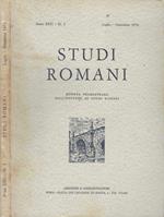 Studi romani, anno XXII, n. 3, luglio-settembre 1974