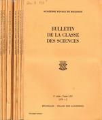 Bulletin de la classe des Sciences