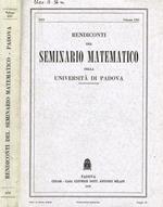 Rendiconti del Seminario Matematico della Università di Padova. Anno 1979, vol.LXI