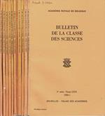 Bulletin de la classe des Sciences