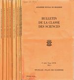 Bulletin de la classe des Sciences