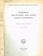 Rendiconto dell'accademia delle scienze fisiche e matematiche serie IV, vol.XLVII, anno CXIX, gennaio-giugno 1980