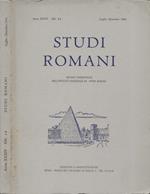 Studi Romani. Rivista trimestrale dell'Istituto Nazionale di Studi Romani