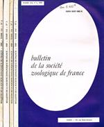 Bulletin de la société zoologique de France. Tome 114, n.1, 2, 3, 4. anno 1989
