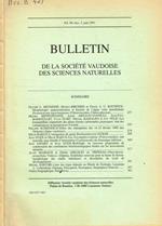 Bulletin de la société Vaudoise des sciences naturelles vol.80 fasc.3, juin 1991