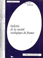 Bulletin de la Societe Zoologique de France N. 1, 2, 4 1984