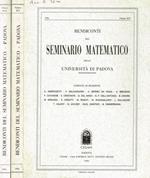 Rendiconti del Seminario Matematico della Università di Padova. Anno 1996, vol.XCV, XCVI