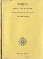 Proceedings of the Royal Irish Academy Volume 96A section A N. 1, 2 anno 1996