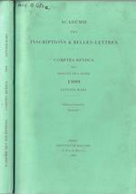 Académie des inscriprions & belles-lettres comptes rendus des séances de l'année 1999 fascicule I janvier-mars