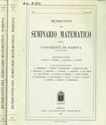 Rendiconti del Seminario Matematico della Università di Padova. Anno 2000, vol.CIII, CIV