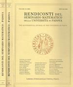 Rendiconti del Seminario Matematico della Università di Padova. Anno 2009, vol.121, 122