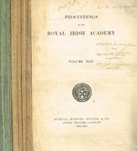 Proceedings of the Royal Irish Academy. Vol.XLII. Serie A (Mathematical, astronomical and physical science). B (Biological, geological and chemical science). C (Archaeology, linguistic and literature). 1934-1935