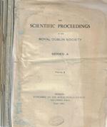 The Scientific proceedings of the Royal Dublin Society series A volume I anno 1959-1964 fascicoli 1-15