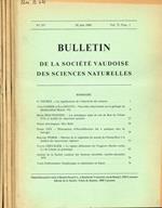 Bulletin de la Société Vaudoise des sciences naturelles vol.75 fasc.1, 2, 3, 4, 1980-1981