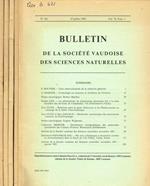 Bulletin de la Société Vaudoise des sciences naturelles vol.76 fasc.1, 2, 3, 4, 1982-1983