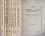 Atti della Accademia Ligure di Scienze e Lettere 1982-1989