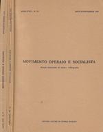 Movimento Operaio e Socialista Anno XVII- 1971, n. 2-3 e n. 4