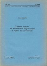 Taratura indiretta dei trasformatori amperometrici in regime di sovracorrente