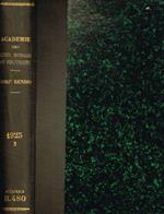 Séances et travaux de l'académie des sciences morales et politiques. Quatre-Vingt-cinquieme année, Compte-rendu. II semestre 1925