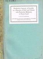 Productive capacity of locality as a function of soil and climate with particular reference to forest land