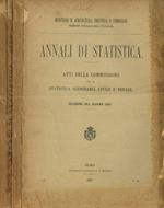 Annali di statistica. Atti della Commissione per la statistica giudiziaria civile e penale. Sessione del giugno 1896