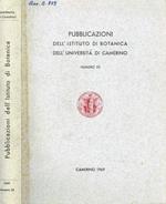 Pubblicazioni dell'Istituto di Botanica dell'università di Camerino