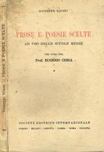 Prose e poesie scelte. Ad uso delle scuole medie