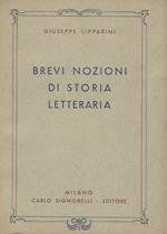 Brevi nozioni di storia letteraria